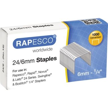 RAPESCO Heftklammer S24607Z3 24/6 verzinkt 1.000 St./Pack.