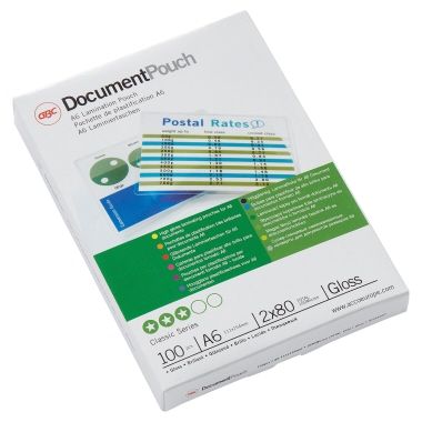 GBC Folientasche DocumentPouch IB585067 DIN A6 80mic 100 St./Pack.