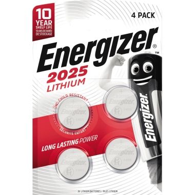 Energizer Knopfzelle E300849104 CR2025 Lithium 4 St.