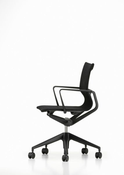 Drehstuhl Physix Fünfstern-Untergestell schwarz, Bezug Schwarz