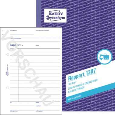 Avery Zweckform Rapport 01307 DIN A5 100Blatt