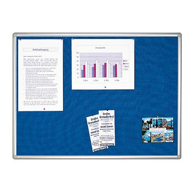 Franken Pinnwand Pro PT830303 120x90cm Textil blau