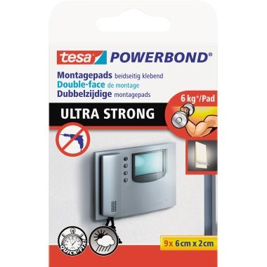 tesa Klebepad Powerbond Ultra Strong 55790-00001 9 St./Pack.