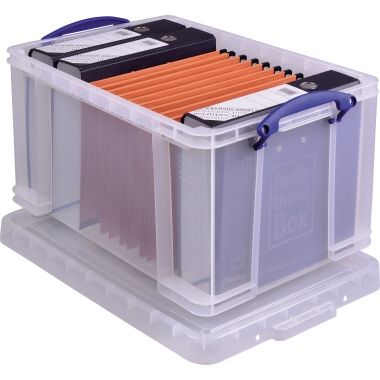 Aufbewahrungsbox mit Deckel 56L Boxen Aufbewahrung Ordnungsboxen