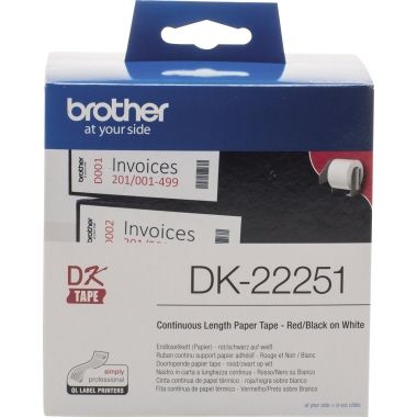 Brother Endlosetikettenrolle DK22251 62mmx15,24m weiß